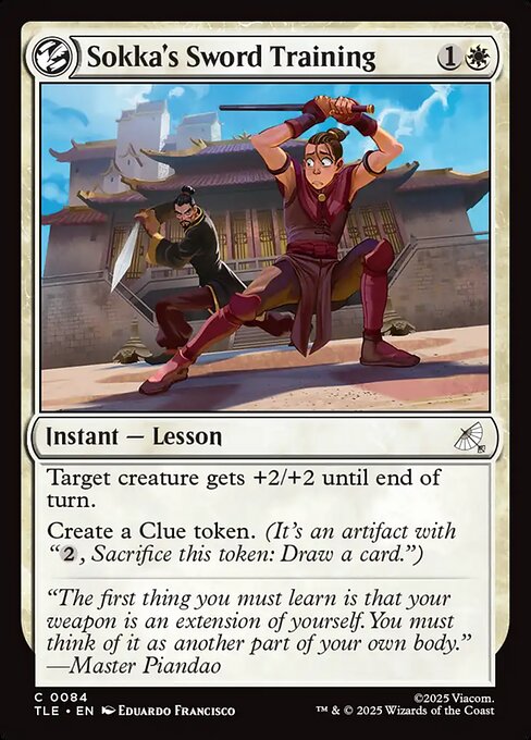 Sokka's Sword Training - 84 Foil - MTG: Avatar Eternal (TLE)