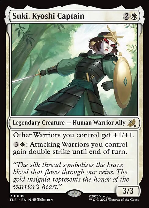 Suki, Kyoshi Captain - 85 Foil - MTG: Avatar Eternal (TLE)