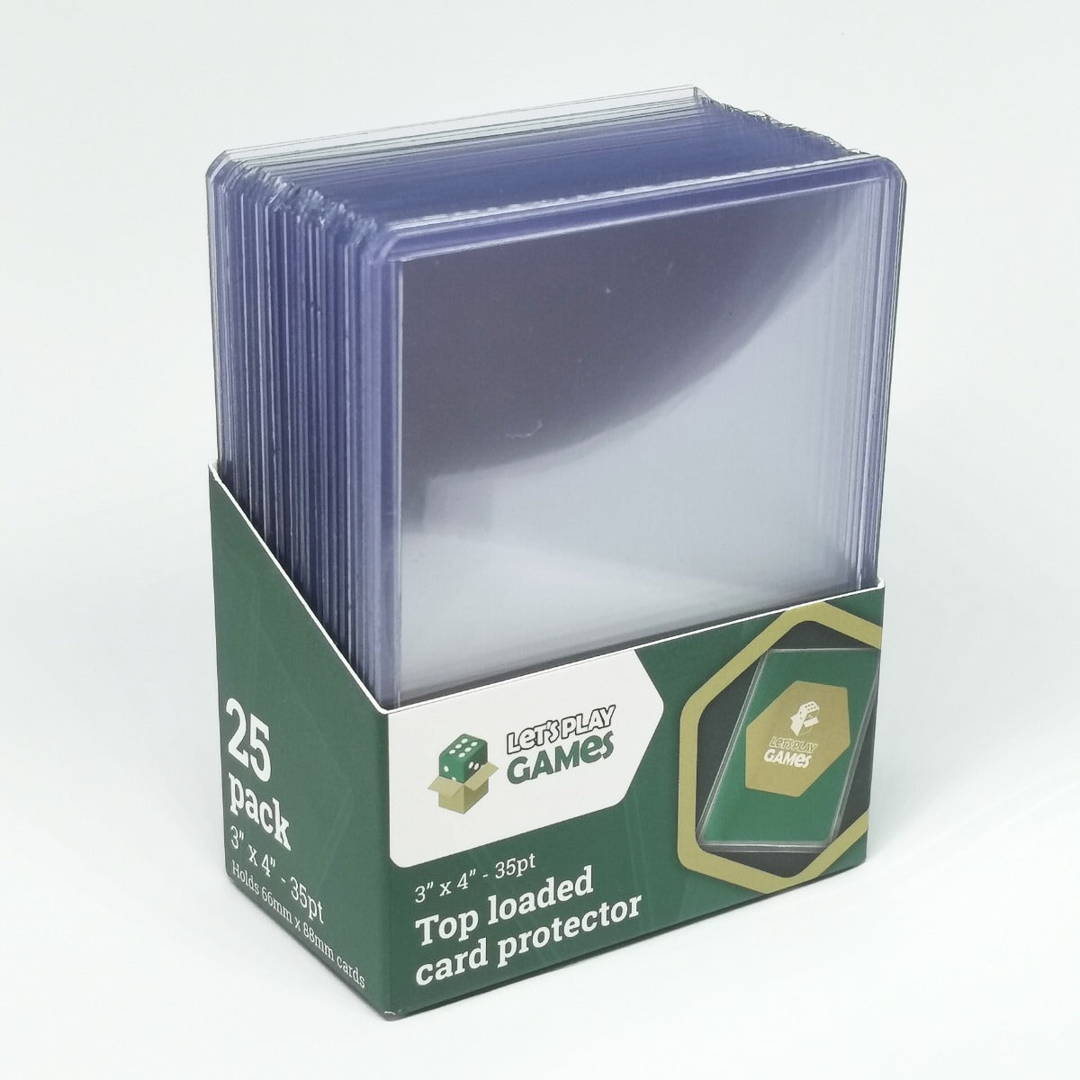 LPG Top Loaded Card Protector 3x4 35pt 25 pack – front of box