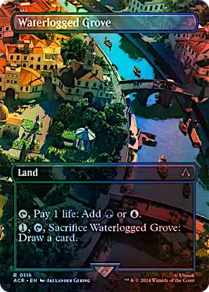 Waterlogged Grove (Borderless Foil) - 116 - ACR - MTG