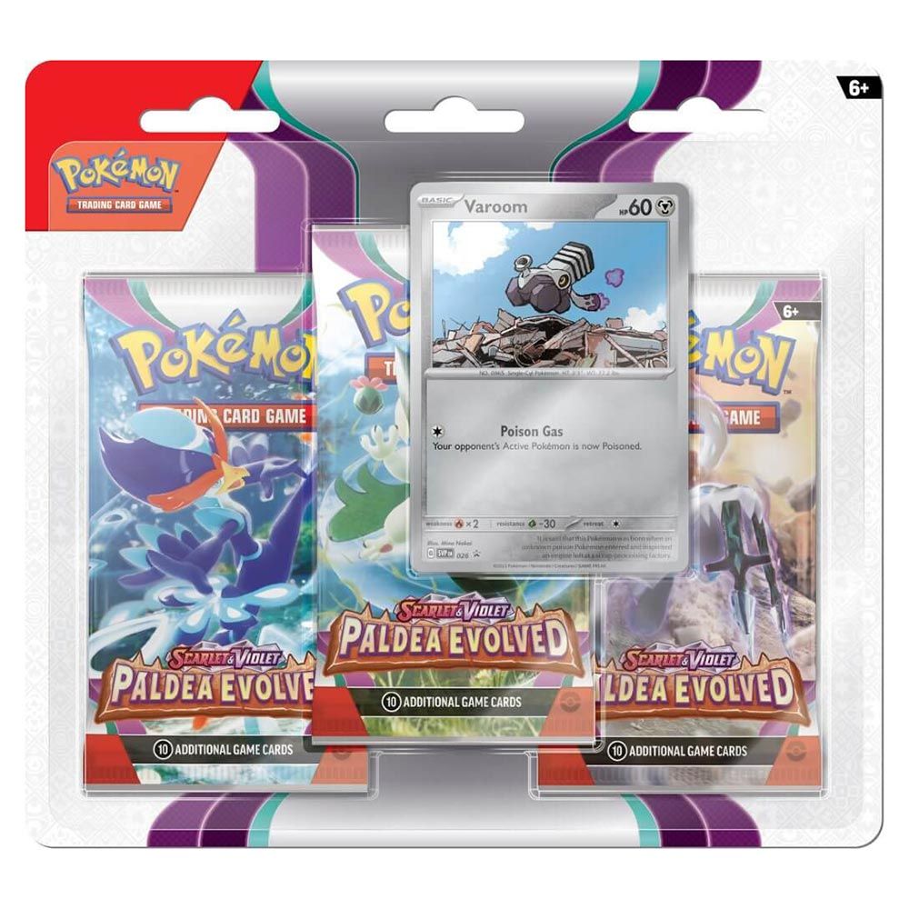 Pokemon TCG: Scarlet & Violet Paldea Evolved Three Booster Blister C-RA