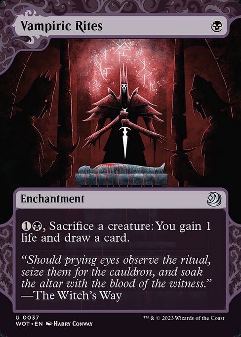 Image of Vampiric Rites Wilds of Eldraine: Enchanting Tales (wot) #37